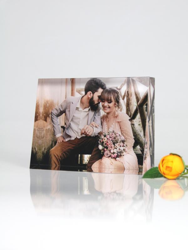 Crystal Photo Frame Color-Printed Crystal Landscape Personalized Crystal Picture for Birthday Gifts