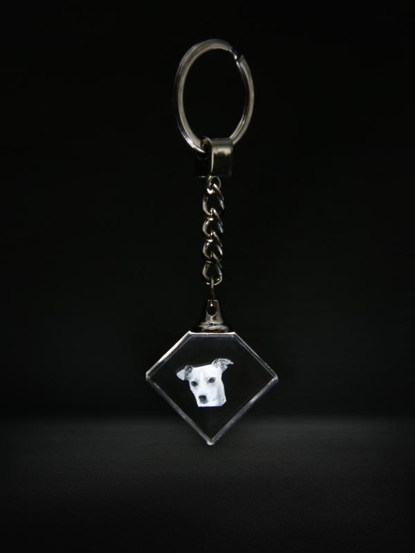 Custom Crystal Key Chain with Your Own Photo 2D Crystal Photo Gifts for Birthday Anniversary Memento