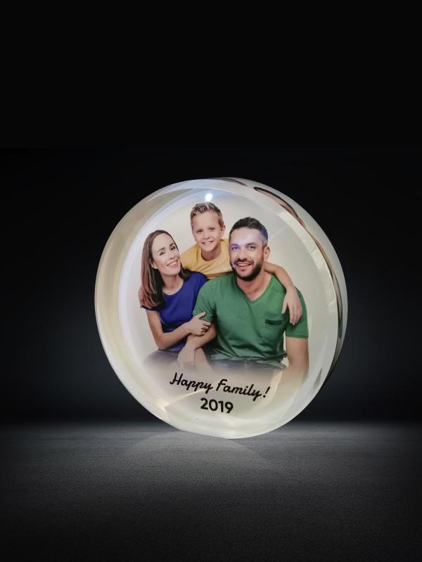 Customized Color printed Crystal Gifts Personalized Family Photo Surprise Gifts for Your Family