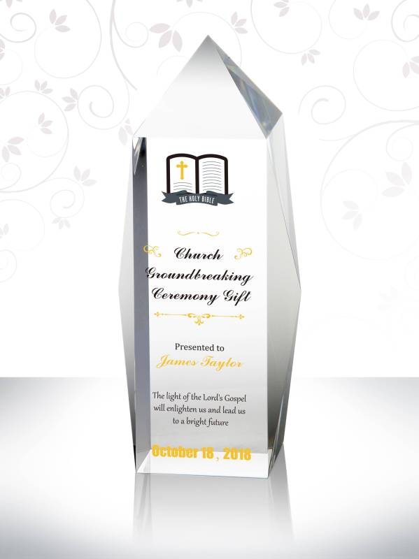 Church Groundbreaking Ceremony Gift Crystal Pastor Appreciation Month Ideas