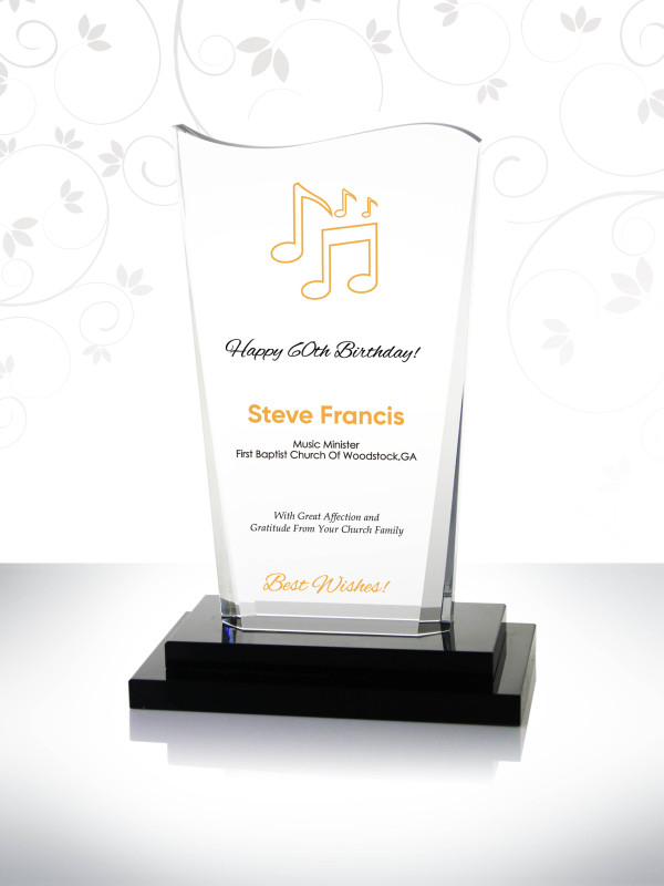 Church Music Director Recognition Plaque 60TH Birthday Appreciation Anniversary Gifts for Pastors