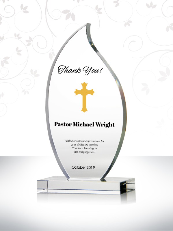 Personalized Appreciation Gift to Thank You Pastor Best Crystal Gift to Give Your Pastor Unique Pastor Appreciation Ideas