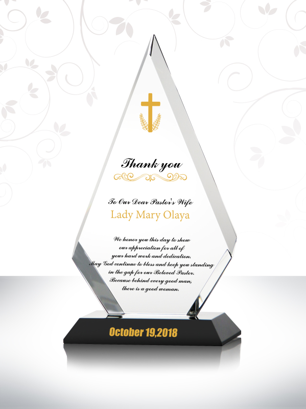 Custom Gift For Pastor And His Wife Pastor Wife Appreciation Day Crystal Gifts Ideas with Appreciation Message