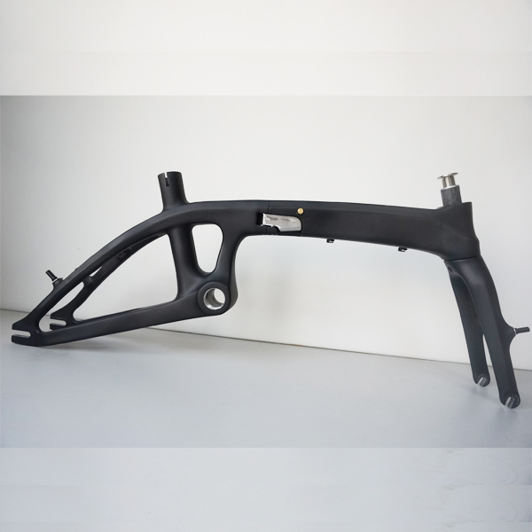 Carbon fiber folding bike frame for 14&quot; wheel