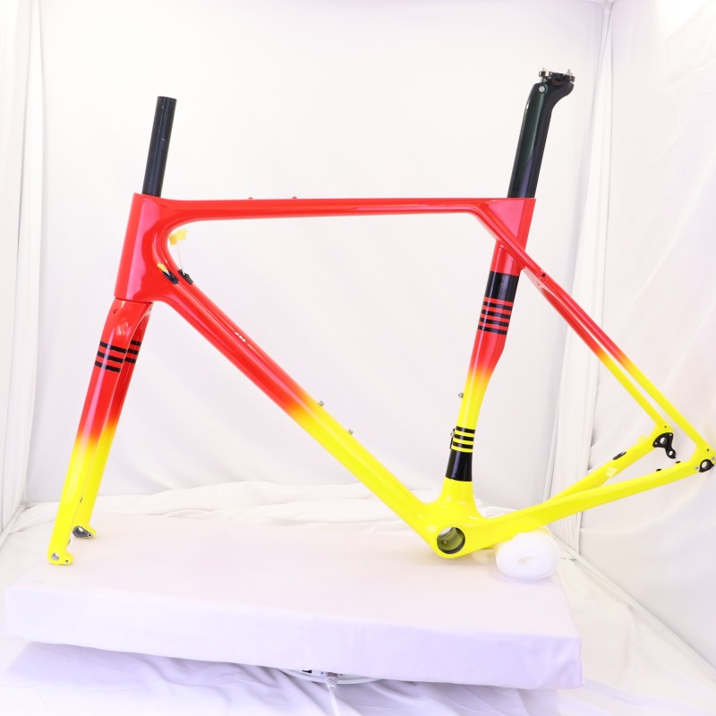 Fading Paint Disc Brake Carbon Gravel Bike Frame