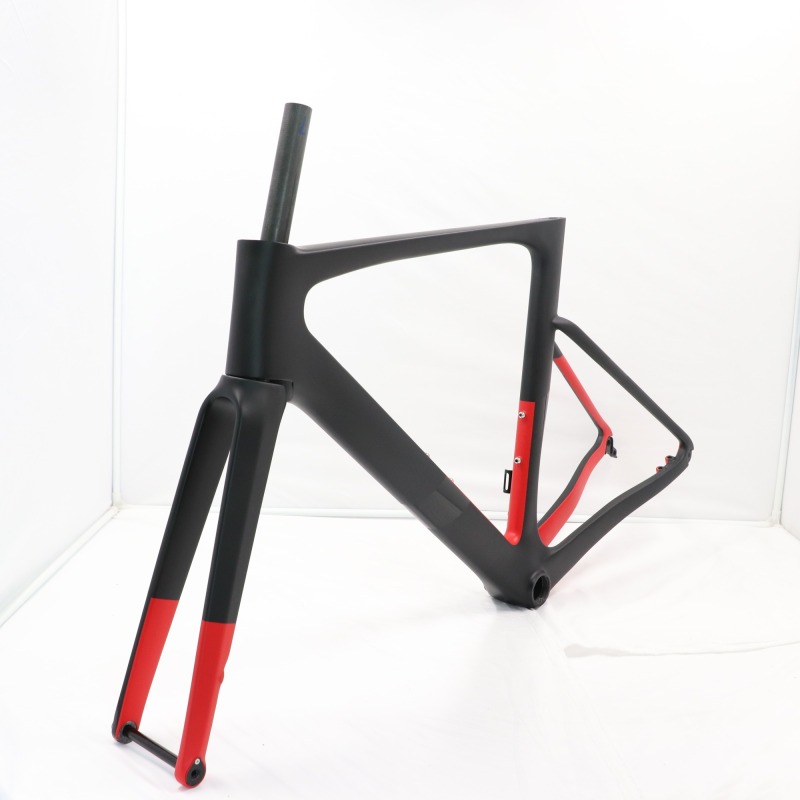 VB-R-099 black&amp;red paint road disc frameset