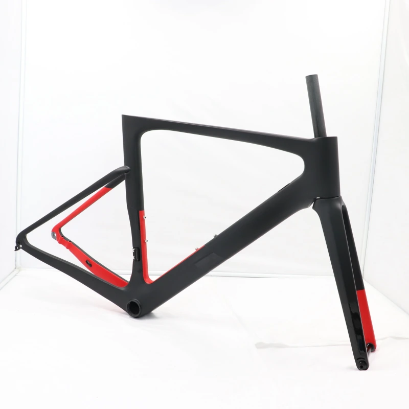 VB-R-099 black&amp;red paint road disc frameset