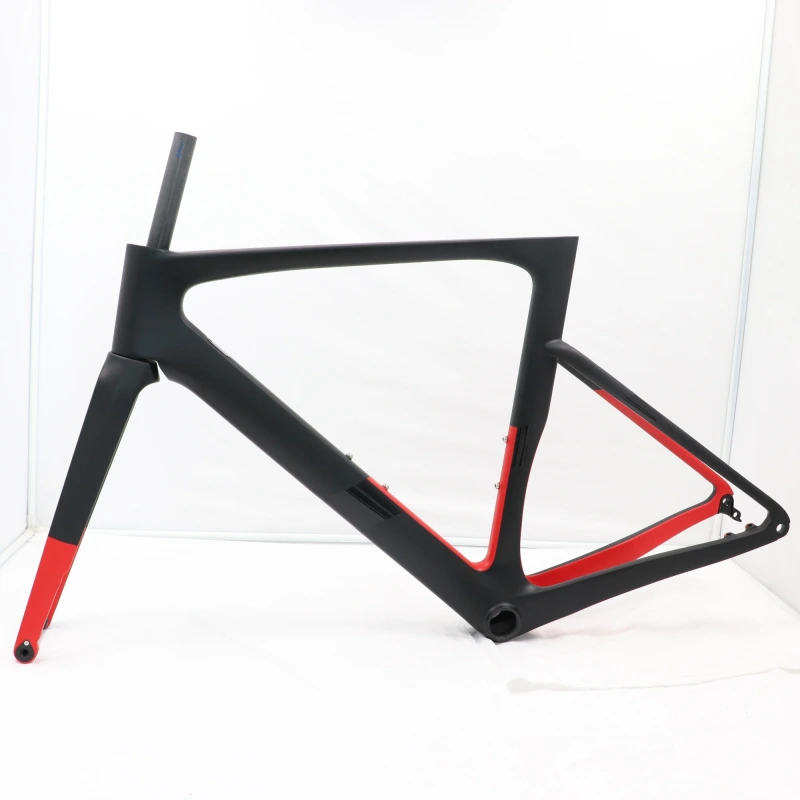 VB-R-099 black&amp;red paint road disc frameset