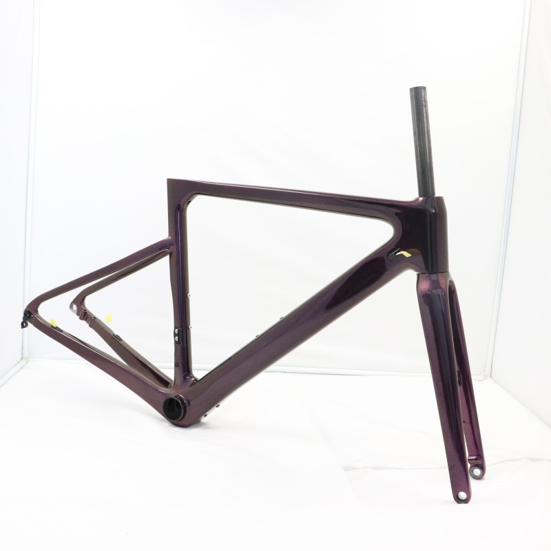 VB-R-086 Chameleon Red Purple Look Carbon Bike Frame Aero Road