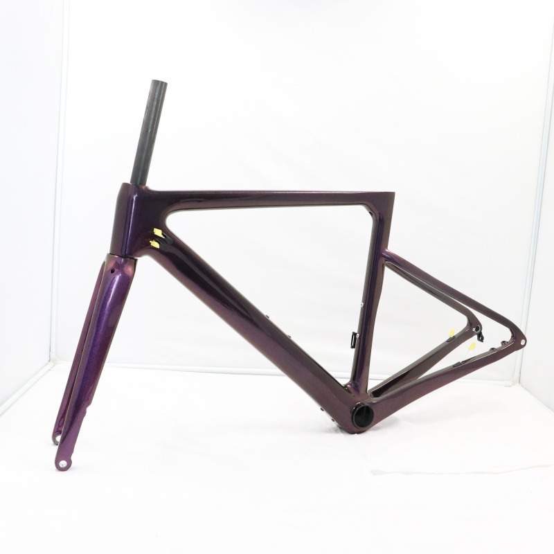 VB-R-086 Chameleon Red Purple Look Carbon Bike Frame Aero Road