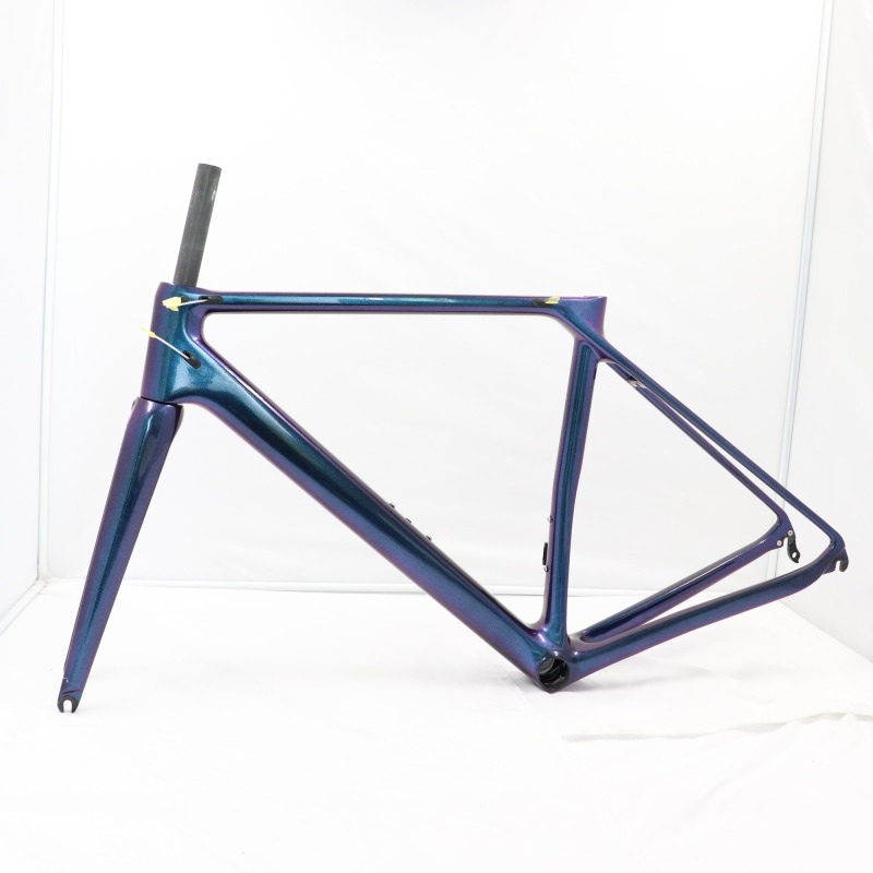 VB-R-066 Chameleon Blue Ultra Light Road Racing Bike Frame Disc version