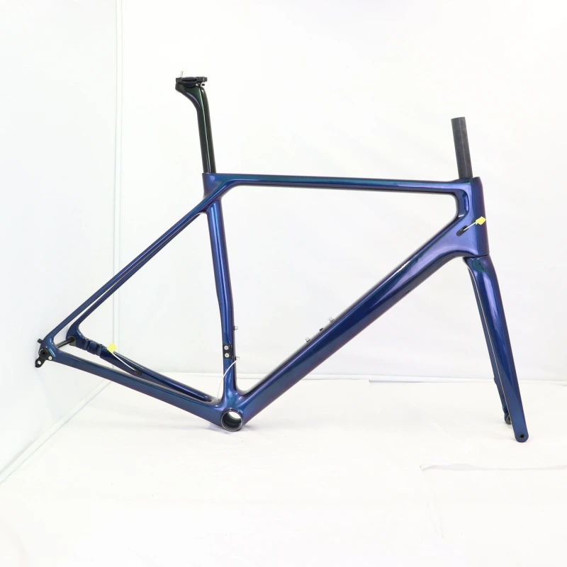 VB-R-066 custom paint chameleon blue&amp; purpel disc brake road bike frame