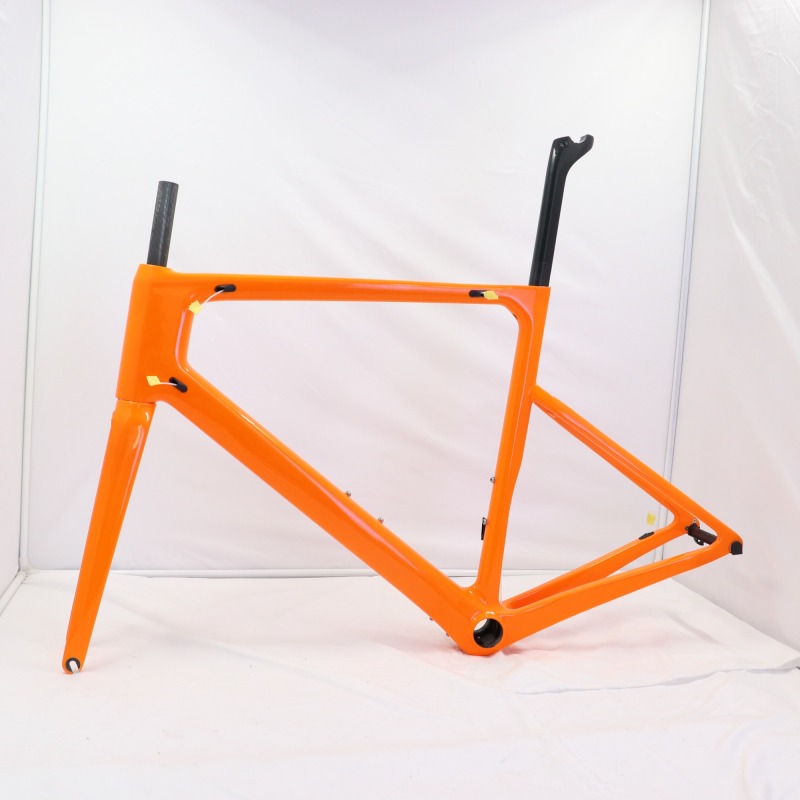 VB-R-086 Carbon Road Bike Frame Orange Color Paint