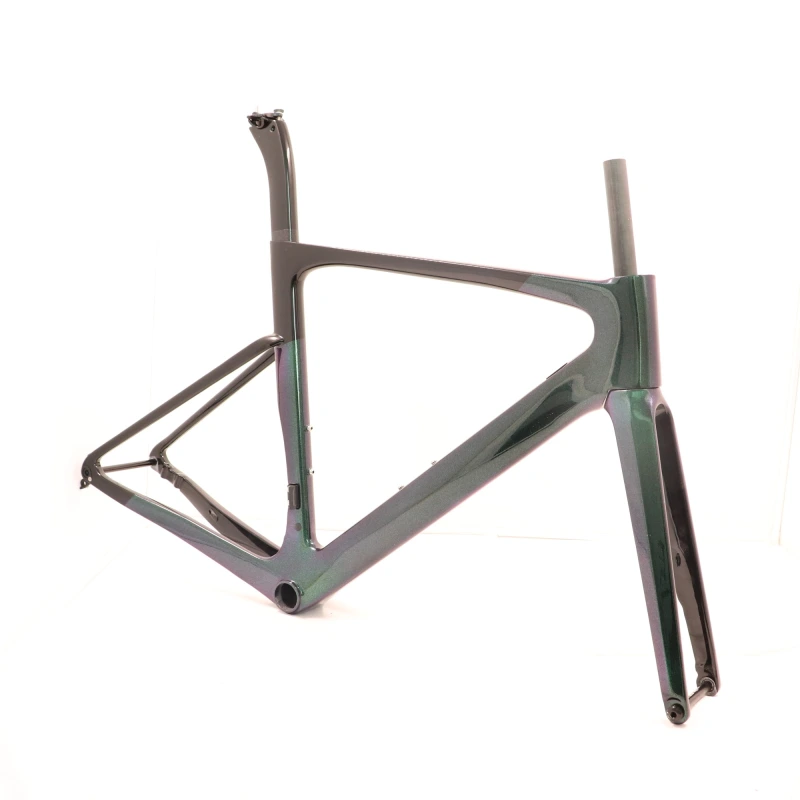 VB-R-099 Chameleon Paint Green&amp; Purple Carbon Bike Frameset