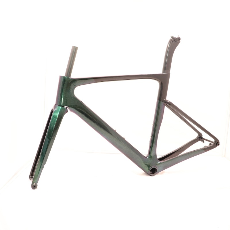 VB-R-099 Chameleon Paint Green&amp; Purple Carbon Bike Frameset