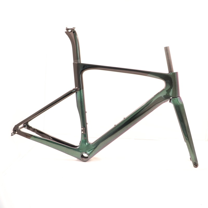 VB-R-099 Chameleon Paint Green&amp; Purple Carbon Bike Frameset