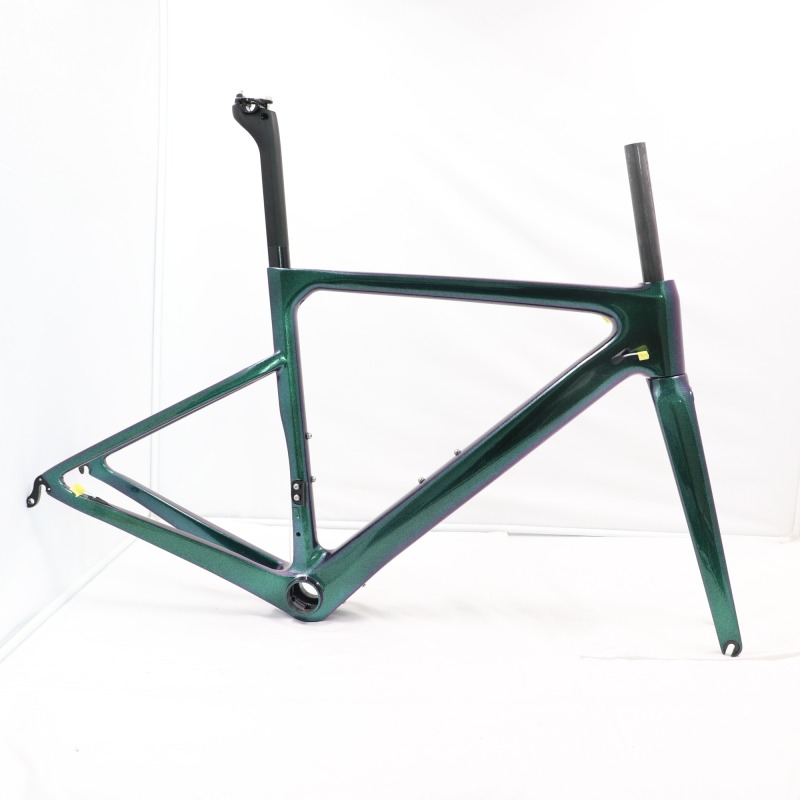 VB-R-086 V Brake Carbon Road Bike Frame Green Chameleon