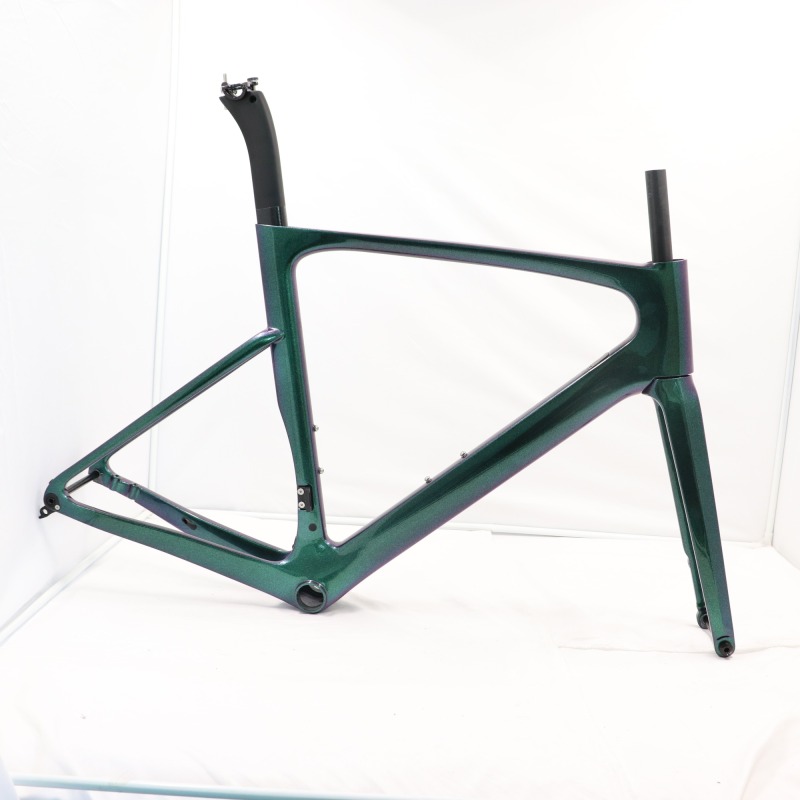 VB-R-099 Chameleon Paint Green&amp; Purple Carbon Bike Frameset