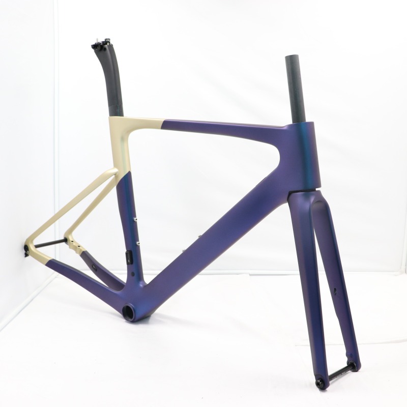 VB-R-099 Matte Chameleon Aero Carbon Bike Frame