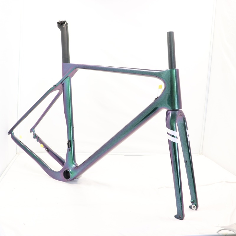 GF-001 Chameleon Paint Carbon Gravel Bike Frame