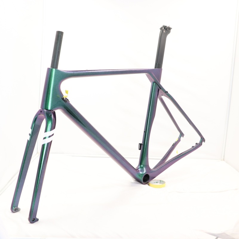 GF-001 Chameleon Paint Carbon Gravel Bike Frame