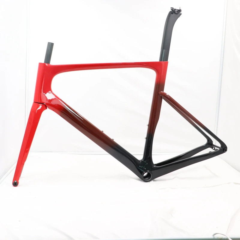 VB-R-099 Custom Paint Aero Road Carbon Bike Frame Red