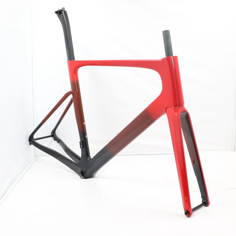 VB-R-099 Custom Paint Aero Road Carbon Bike Frame Red