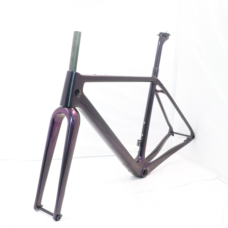 GF-003 Chameleon Paint Carbon Gravel Bike Frame