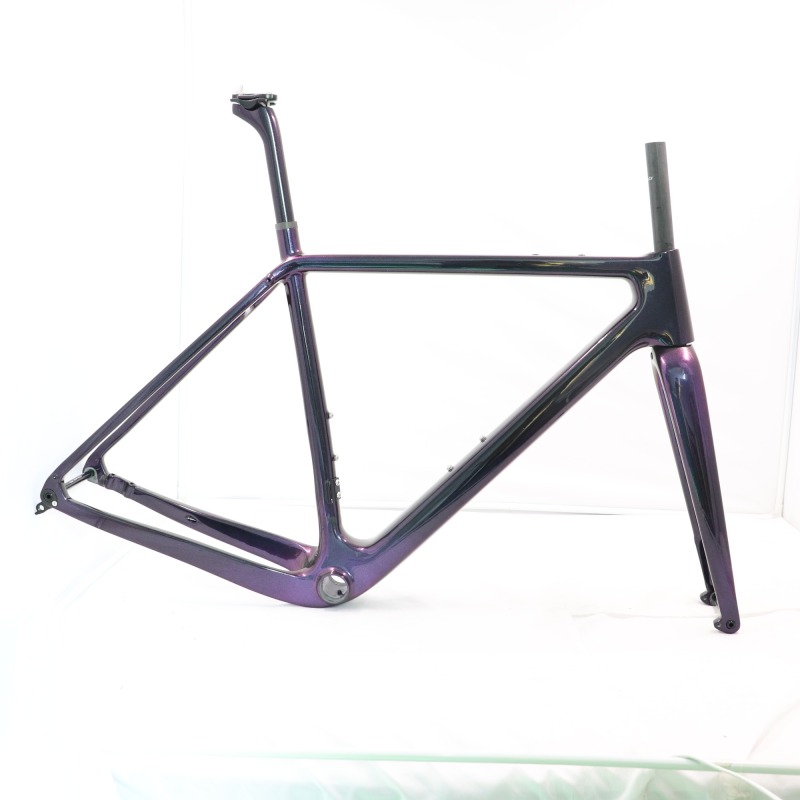 GF-003 Chameleon Paint Carbon Gravel Bike Frame