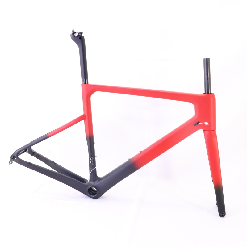VB-R-086 Carbon Road Bike Frame Red Fading