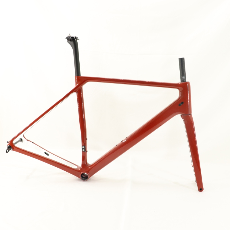 VB-R-066 custom paint disc brake road bike frame Red&amp; White