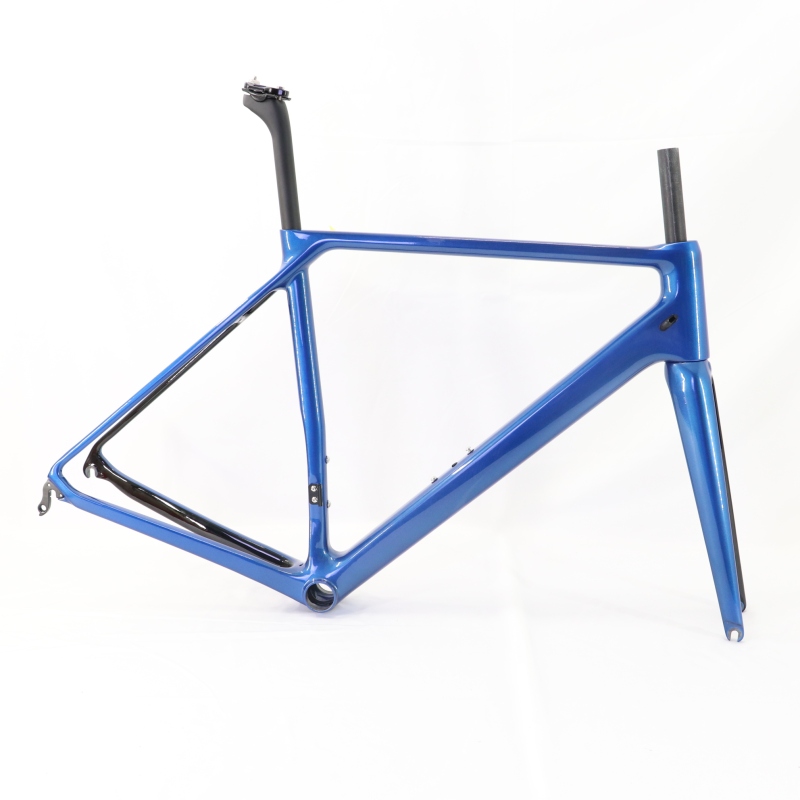 VB-R-066 metallic blue v brake road bike frame