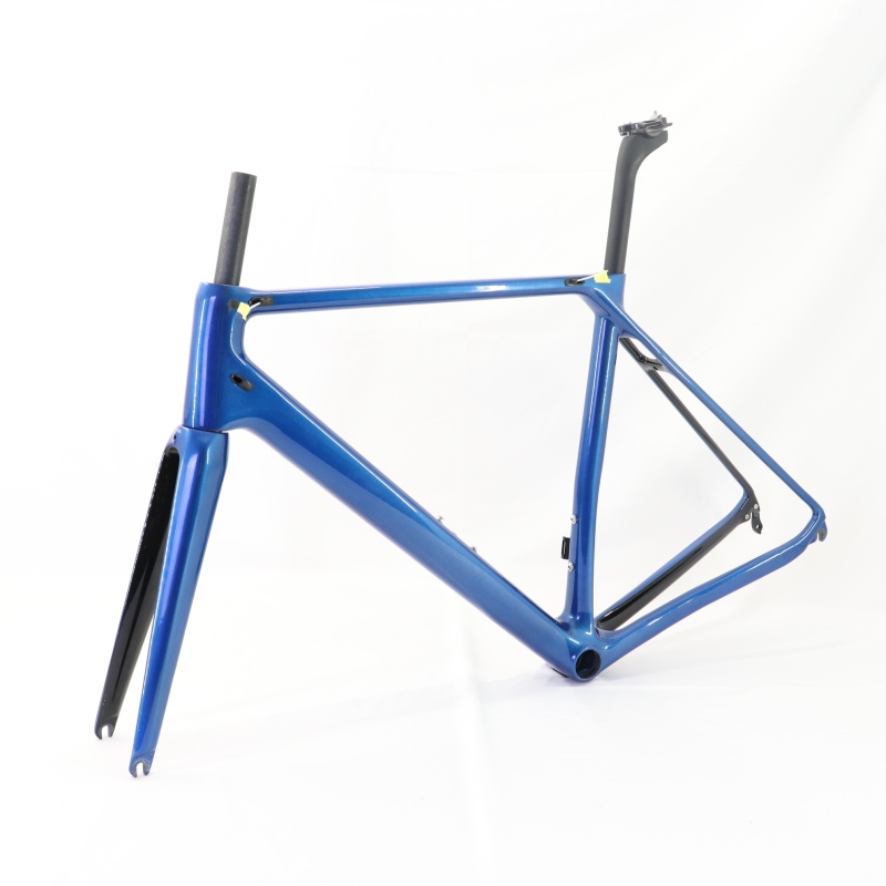 VB-R-066 metallic blue v brake road bike frame