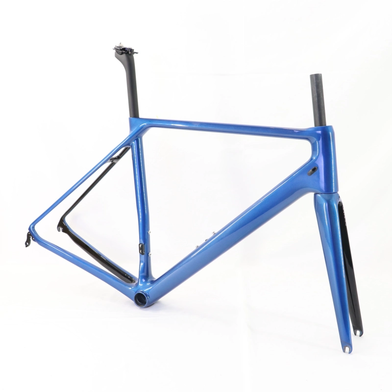 VB-R-066 metallic blue v brake road bike frame