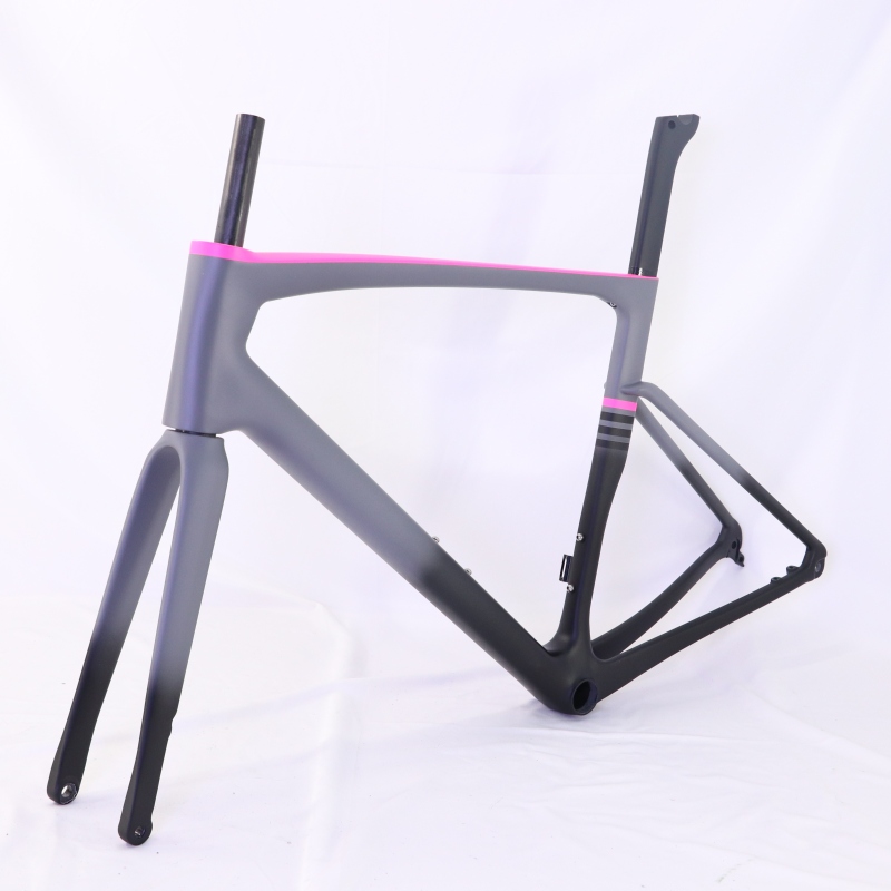 VB-R-168 Fading Paint Looking Light Weight Carbon Road Bike Frame kit