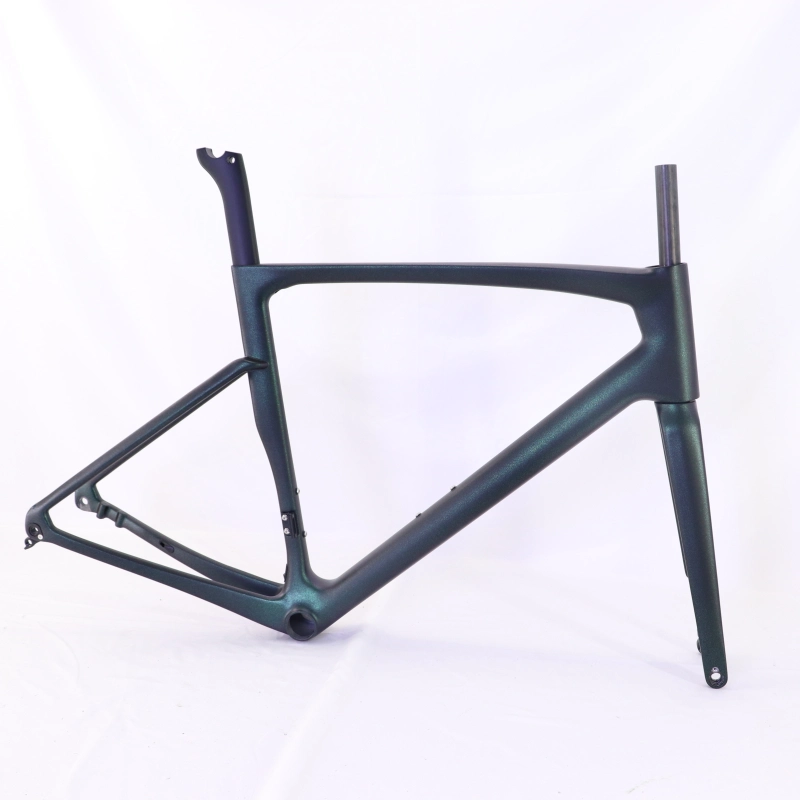 VB-R-168 Matte Chameleon Painting Looking Light Weight Carbon Road Bike Frame kit