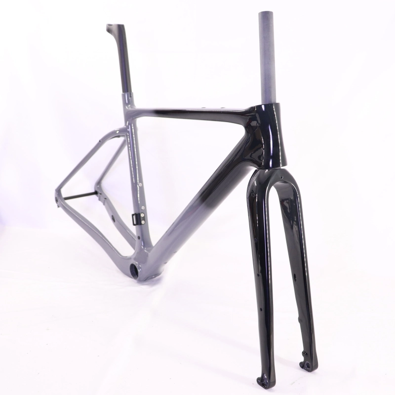 GF-002 Carbon Gravel Bike Frameset Grey Fading