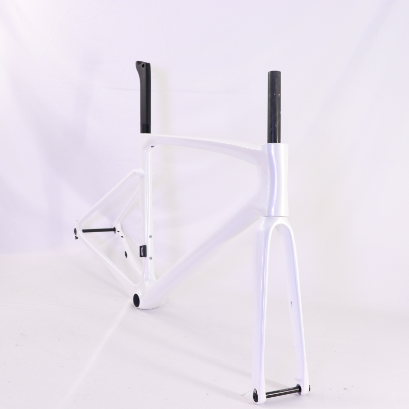 VB-R-168 Light Weight Carbon Road Bike Frameset Pearl White