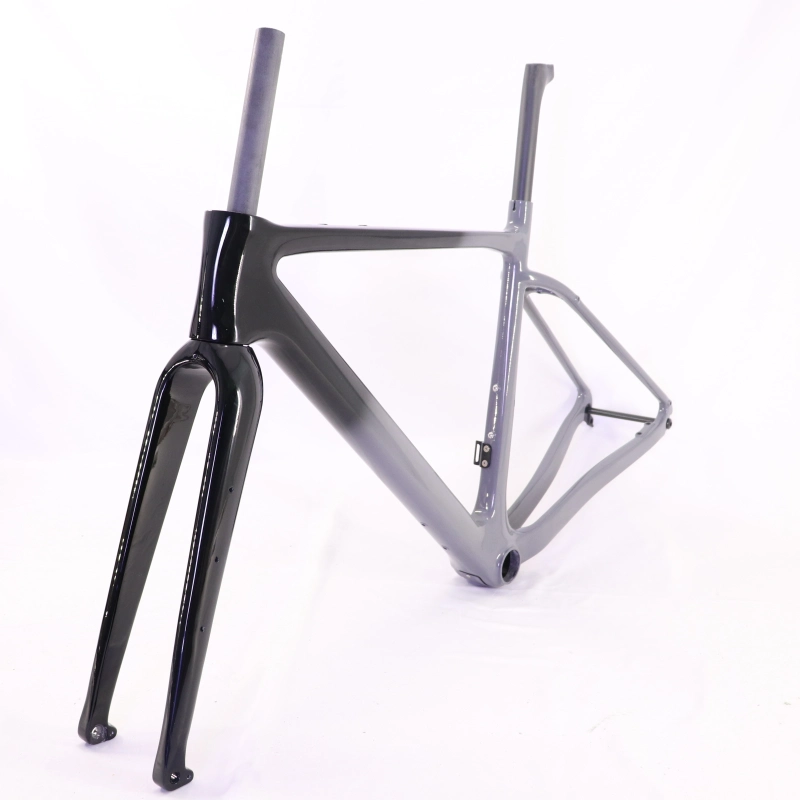 GF-002 Carbon Gravel Bike Frameset Grey Fading