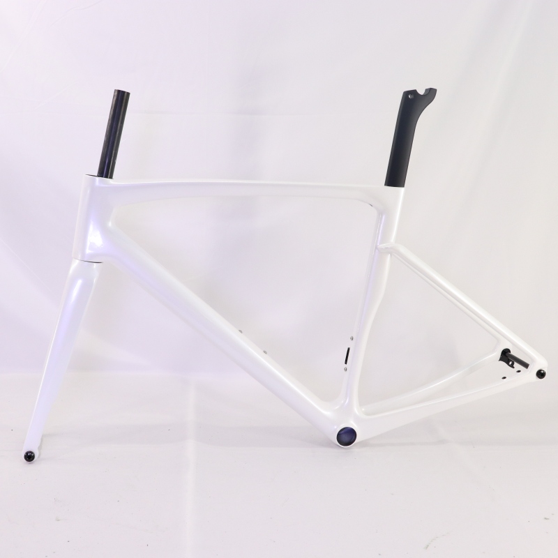 VB-R-168 Light Weight Carbon Road Bike Frameset Pearl White