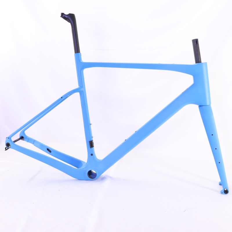 GF-002 Carbon Gravel Bike Frameset Blue Custom Paint