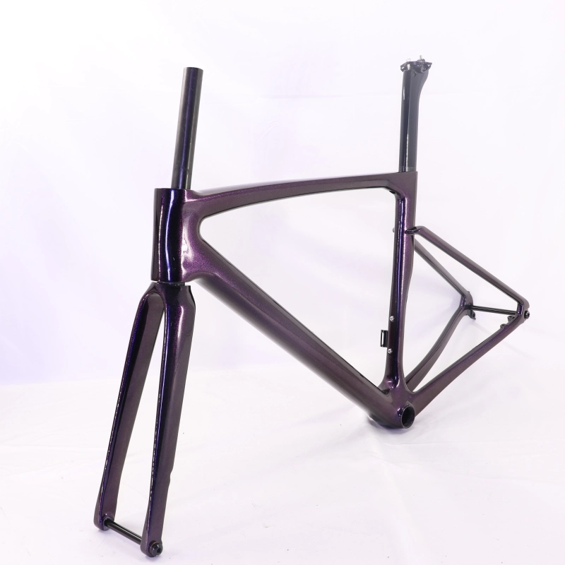 VB-R-168 Light Weight Carbon Road Bike Frameset Purple Chameleon