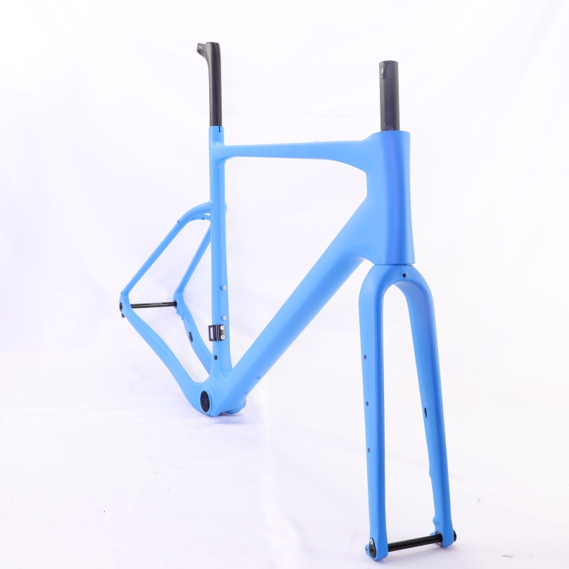 GF-002 Carbon Gravel Bike Frameset Blue Custom Paint