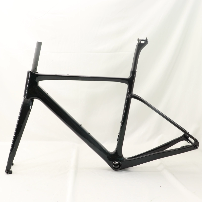 GF-002 Carbon Gravel Bike Frameset Purple Green Chameleon Glossy Finish