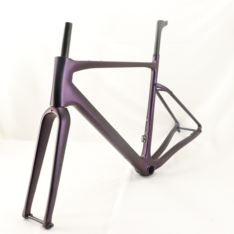 GF-002 Carbon Gravel Bike Frameset Chameleon Purple Matte