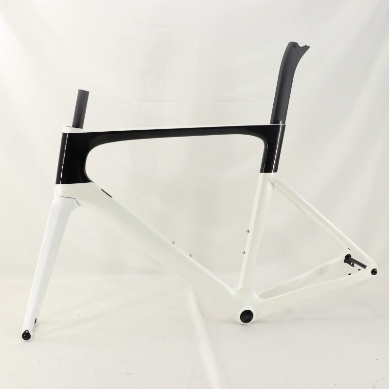 VB-R-099 Custom Paint Aero Road Carbon Bike Frame Pearl White