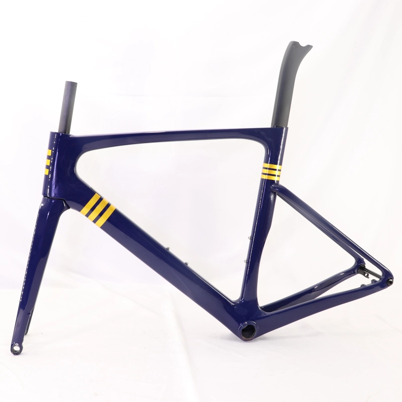 VB-R-099 Custom Paint Aero Road Carbon Bike Frame Glossy Blue