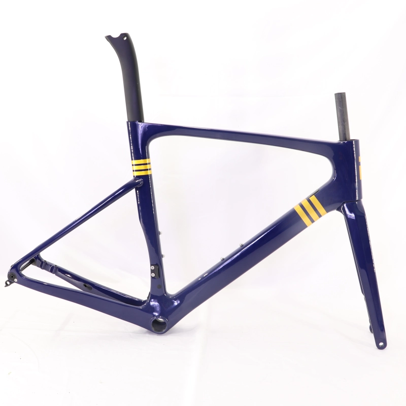 VB-R-099 Custom Paint Aero Road Carbon Bike Frame Glossy Blue