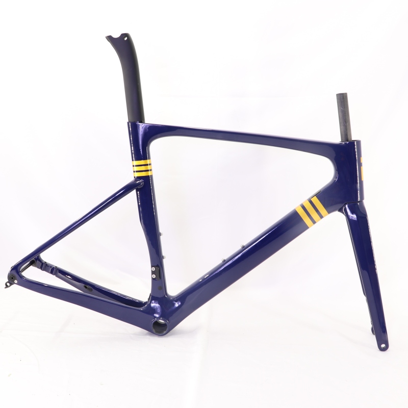 VB-R-099 Custom Paint Aero Road Carbon Bike Frame Glossy Blue