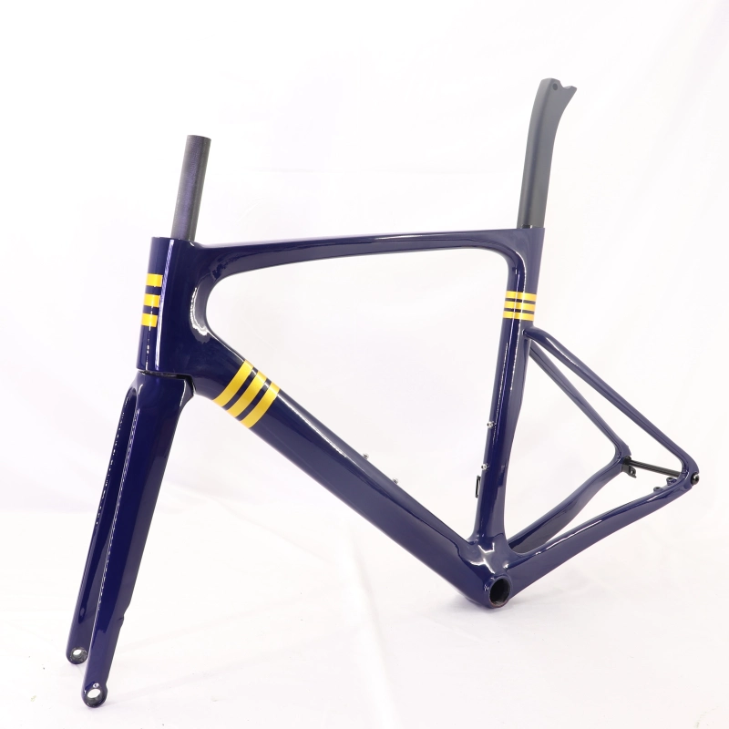 VB-R-099 Custom Paint Aero Road Carbon Bike Frame Glossy Blue